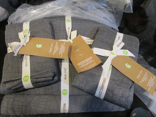 West elm serpentine matelasse - elm,